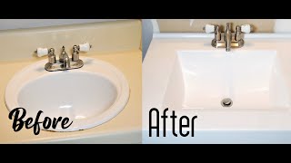 How To Replace Install Vanity Top Easy Simple Bathroom Countertop [upl. by Aneetsirhc739]