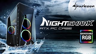 Sharkoon NIGHT SHARK ATX PC CASE [upl. by Thorvald]