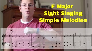 F Major Sight Singing Beginning Level [upl. by Maclean]