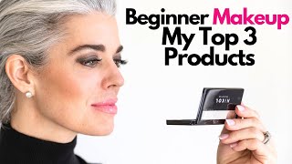 BEGINNER MAKEUP  MY TOP 3 PRODUCTS  Nikol Johnson [upl. by Laing]