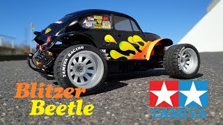 Tamiya Blitzer Beetle  onroad action [upl. by Llerdna345]