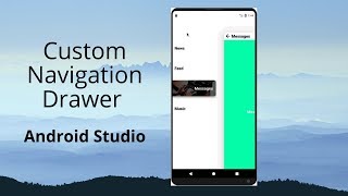 Cool Custom Navigation Drawer in Android Studio Tutorial [upl. by Malvin]