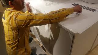 How to install a cover panel for an IKEA  Whirlpool dishwasher [upl. by Tirma283]