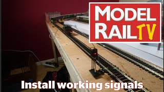 Model Rail How To Install working signals [upl. by Anahsahs]