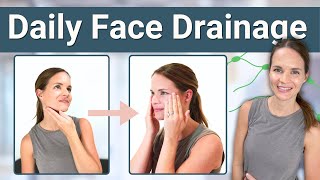 Expert Daily Face Lymphatic Drainage Routine [upl. by Solrac368]