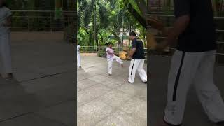 Taekwondo 180 turning kick kick [upl. by Florine866]