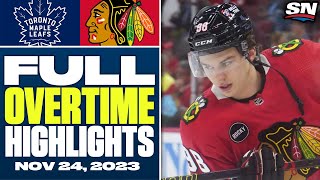 Toronto Maple Leafs at Chicago Blackhawks  FULL Overtime Highlights [upl. by Amethist]