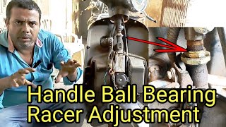 Electric Scooter Handle Ball Bearing Racer Adjustment⚡🛵 [upl. by Hsirk]