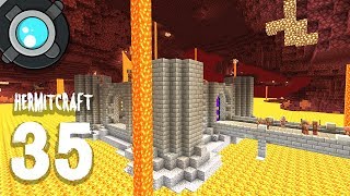 HermitCraft 6 35  The NETHER BASE [upl. by Aititil]