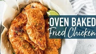 Baked Fried Chicken  EASY Oven Fried Chicken Breast [upl. by Gonzalez]