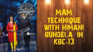 MAMTECHNIQUE kbc himanibundela kbcseason13 mathstricks mentalmaths [upl. by Duky]