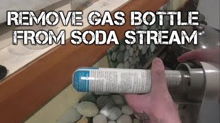 How To Remove Soda Stream Gas Canister Bottle [upl. by Yhtnomit778]