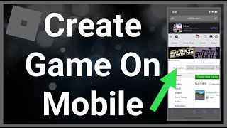 How To Create Roblox Games On Mobile [upl. by Ahsiema]