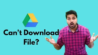 Google Drive Cant Download Files Issue  Google Drive Download File Issue Fix in Hindi2022 [upl. by Cud597]