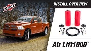 Install Overview 60818  Air Lift 1000  Dodge Ram 1500 [upl. by Alenoel]