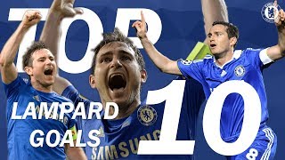 TOP 10 Frank Lampard Goals  Chelsea Tops [upl. by Premer15]