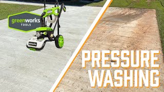 Greenworks 1800 Electric Pressure Washer Review  DIY Pressure Washing [upl. by Malha775]