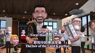 Torat Hashem Temima etc תורת ה תמימה 欢庆妥拉日经典希语歌曲合辑 with Lyrics 中英希字幕 [upl. by Shererd458]