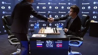 World Chess Championship 2016 Carlsen v Karjakin Game 2 [upl. by Prouty168]