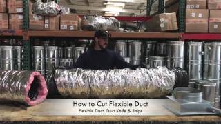 HowTo Cut Flexible Duct  The Duct Shop [upl. by Ynnaffit]