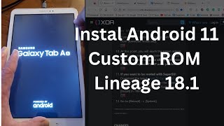 Instal Android 11 Custom ROM Lineage 181 onto Samsung Galaxy Tab A6 2016 SM T580 [upl. by Asnerek638]