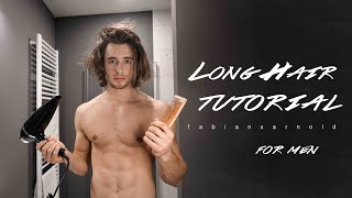 Men Hairstyle Tutorial long hair  How to style [upl. by Casper]