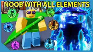 Noob Unlocked Every Upgraded Element Mastery In Roblox Ninja Legends [upl. by Douty385]