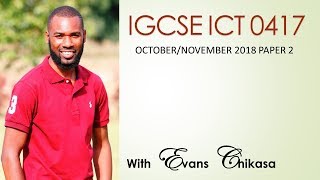 IGCSE ICT October November 2018 Paper 2 Data Manipulation Part 1 [upl. by Heiney]