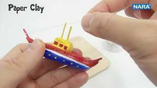 NARA Tutorial PAPER CLAYhow to make quotBOAT IN BOTTLEquot [upl. by Stringer]