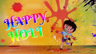 Happy Holi 2020  Holi Animated Video  Holi Greeting Video  Holi Wishes [upl. by Adabel]