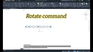 Autocad Array Command  Rotate Command  Trim Command [upl. by Jedlicka]