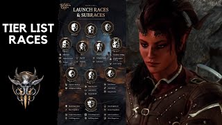 Race Tier List Baldurs Gate 3 OUTDATED [upl. by Oderfigis]