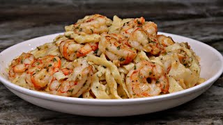 Garlic Parmesan Shrimp Scampi Pasta Recipe [upl. by Annmarie13]