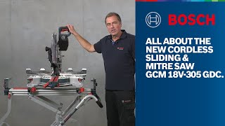 Bosch Professional GCM 18V305 GDC BITURBO Brushless All about the new cordless sliding amp mitre saw [upl. by Pears]