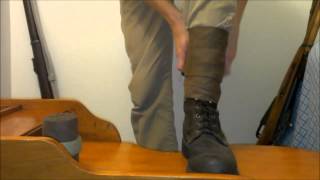 I Teach You About WWI Leg Wraps and How They are Tied Tutorial [upl. by Jennings]