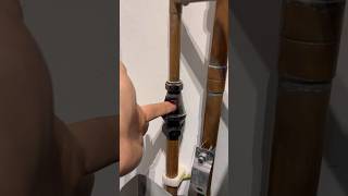 How to fix a dripping tundish on hot water system asmr subscribe diy howto plumbing tools [upl. by Highams476]