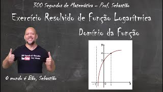 FUNÇÃO LOGARÍTMICA  Exercício 32  Domínio da Função Logarítmica [upl. by Ecenaj700]