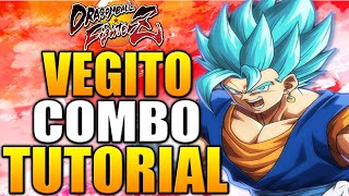 Dragon Ball Fighterz Vegito Blue Combos  DBFZ Vegito Blue Combo Tutorial Daryus P [upl. by Leuqar425]