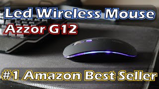 Best selling led wireless mouse on Amazon Azzor Uiosmuph G12 [upl. by Ytirehc]