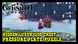 Genshin Impact Dragonspine Pressure Plate Puzzle Hidden Luxurious Chest amp Crimson Agate Location [upl. by Dougie]