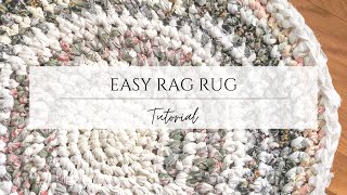 How to Make An Easy Rag Rug [upl. by Cutlerr906]