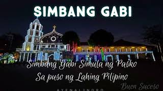 SIMBANG GABIlyrics video [upl. by Nanreit]