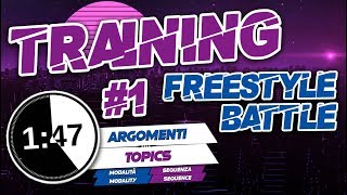 🎤 ALLENAMENTO Freestyle Battle  Beat amp TemiThemes  Ep 1 [upl. by Thomajan]