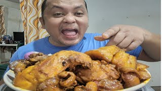 CHICKEN PORK AND ATAY BALUNBALUNAN MUKBANG  MR DAN VLOGS [upl. by Kolodgie361]