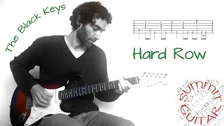 The Black Keys  Hard Row  Guitar lesson  tutorial  cover with tablature [upl. by Mlohsihc]