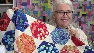 Free Unique Hexagon Star Quilt Pattern [upl. by Niboc300]