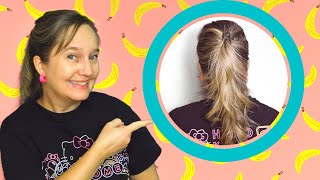 How to Use a Banana Clip 🍌 80s Hair Fast amp Easy [upl. by Amesari]