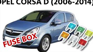 OPEL CORSA D 20062014 Fuse Box Diagram amp Location [upl. by Baron]