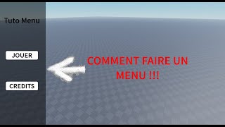 Comment faire un menu sur Roblox studio [upl. by Jedd45]