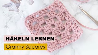 HÃ¤keln lernen Teil 6  Granny Squares [upl. by Drucill286]